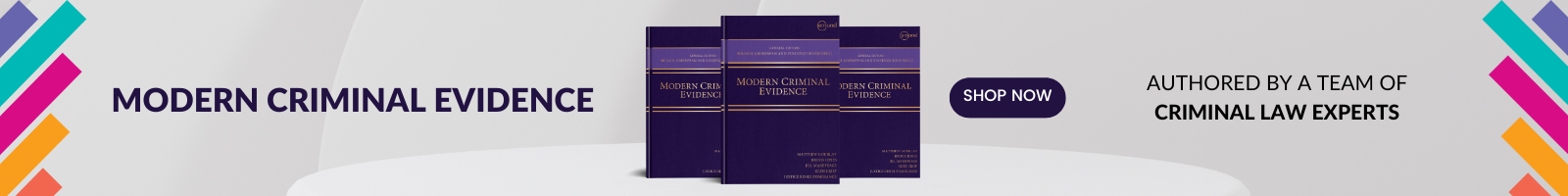 Modern Criminal Evidence Banner